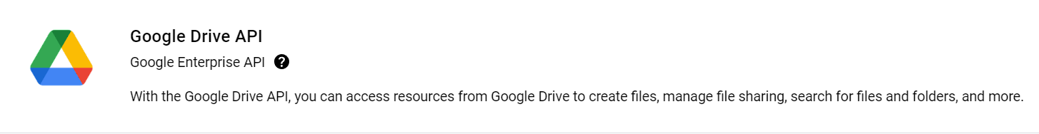 Google Drive API